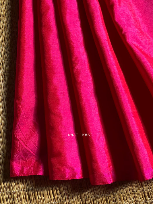 PLAIN RANI PINK SILK
