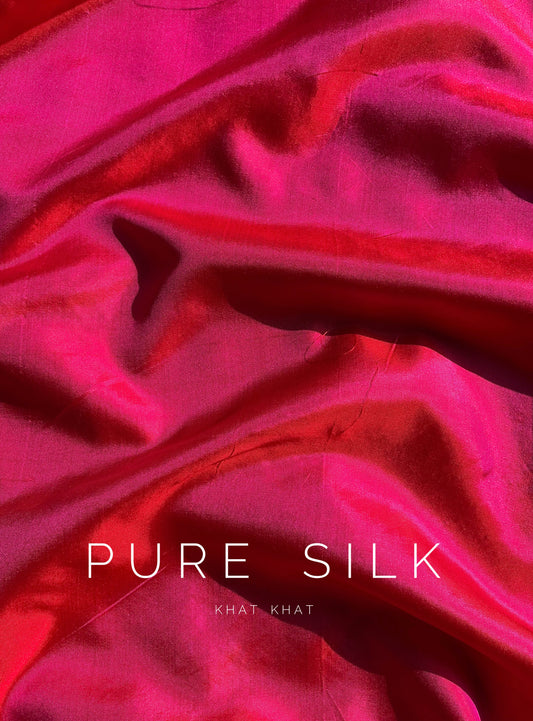 PLAIN RANI PINK SILK
