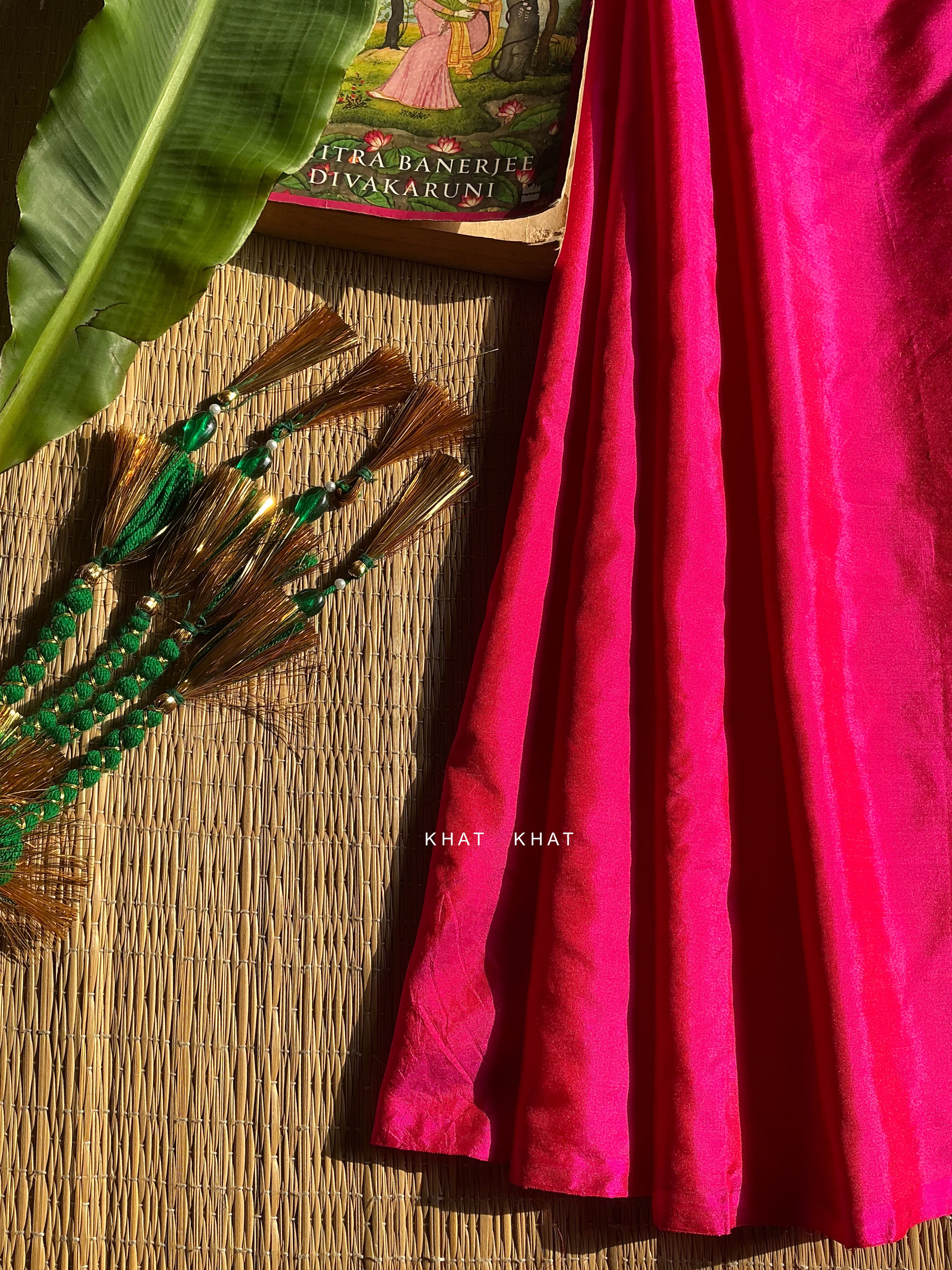 PLAIN RANI PINK SILK