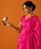 PLAIN RANI PINK SILK