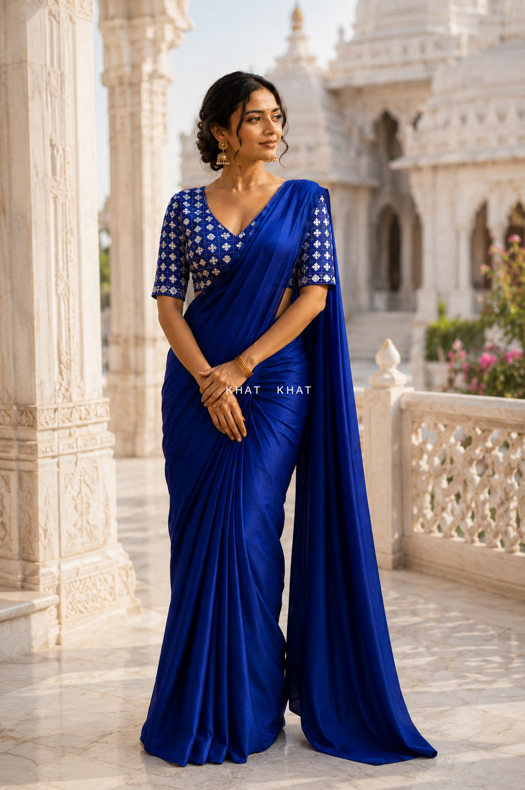 ROYAL BLUE SILK