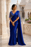 ROYAL BLUE SILK