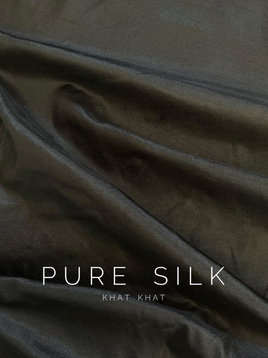 PLAIN BLACK SILK