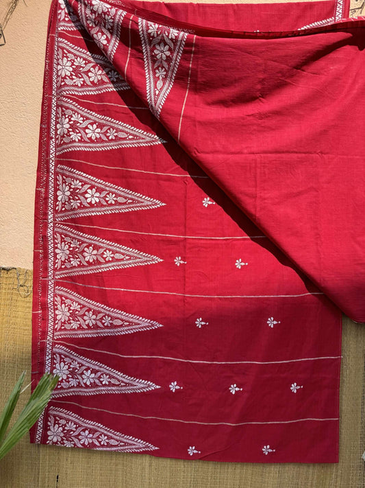 Cotton Kantha saree